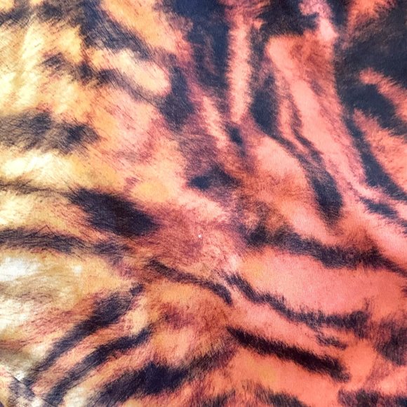 Shade & Shore Tiger Print Cheeky Triangle Bikini Bottom Bathing Swim Small - Picture 5 of 10